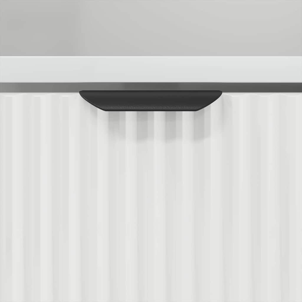 vidaXL Bathroom Cabinet with Drawer with Door White 31.5 x 33 x 190 cm
