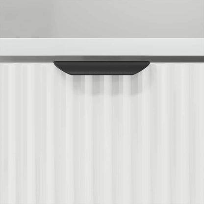 vidaXL Bathroom Cabinet with Drawer with Door White 31.5 x 33 x 190 cm