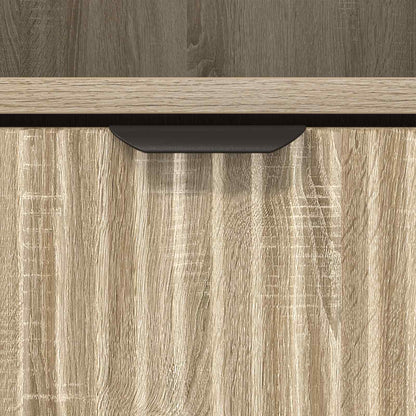 vidaXL Bathroom Cabinet with Drawer Sonoma Oak 31.5 x 33 x 190 cm