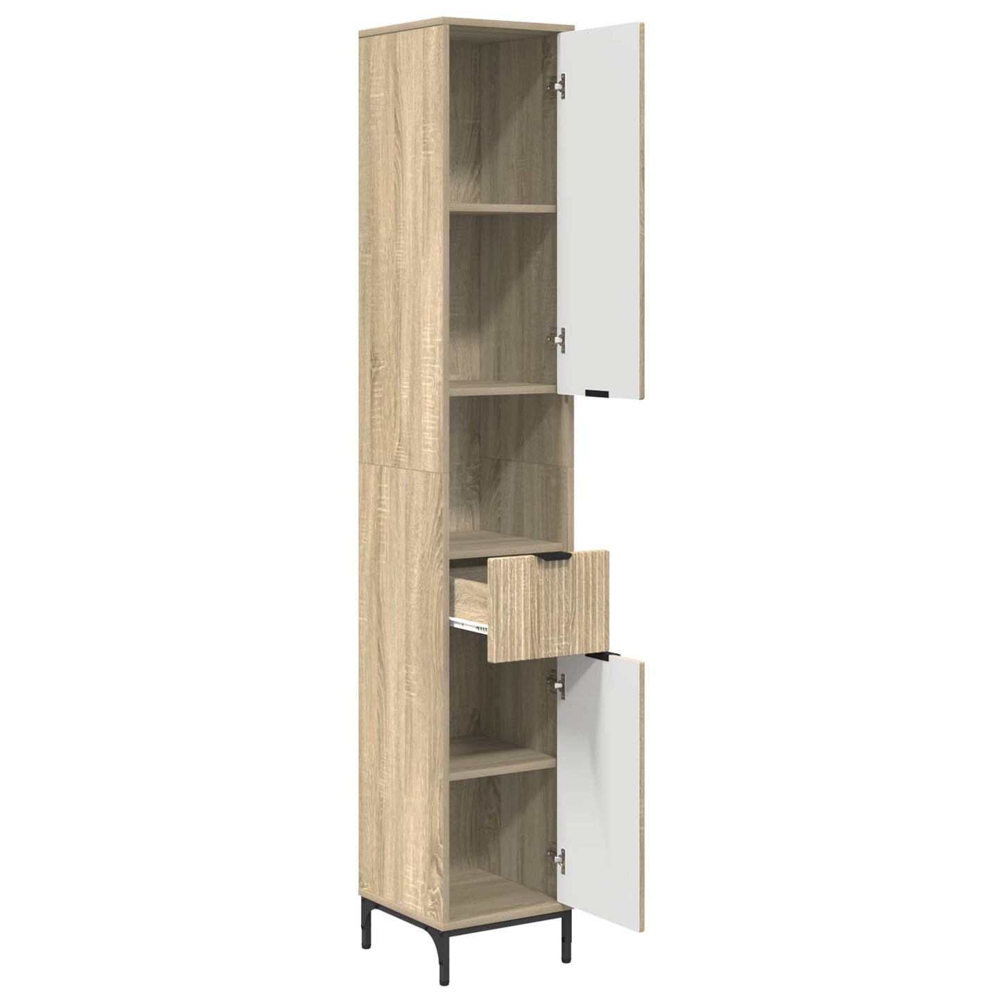 vidaXL Bathroom Cabinet Sonoma Oak 31.5 x 33 x 190 cm