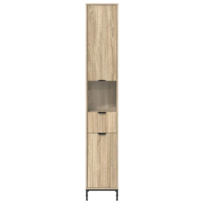 vidaXL Bathroom Cabinet Sonoma Oak 31.5 x 33 x 190 cm