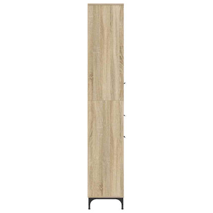vidaXL Bathroom Cabinet with Drawer Sonoma Oak 31.5 x 33 x 190 cm