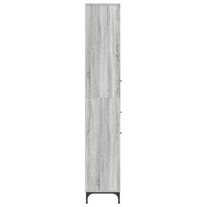 vidaXL Bathroom Cabinet with Drawer Grey Sonoma 31.5 x 33 x 190 cm