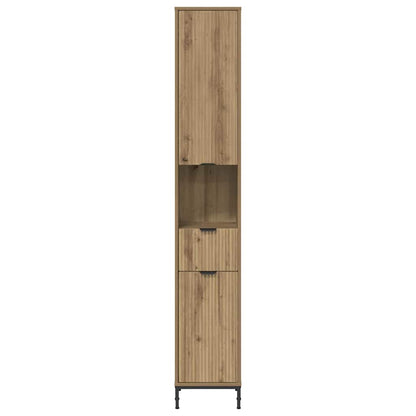 vidaXL Bathroom Cabinet with Drawer Artisan Oak 31.5 x 33 x 190 cm