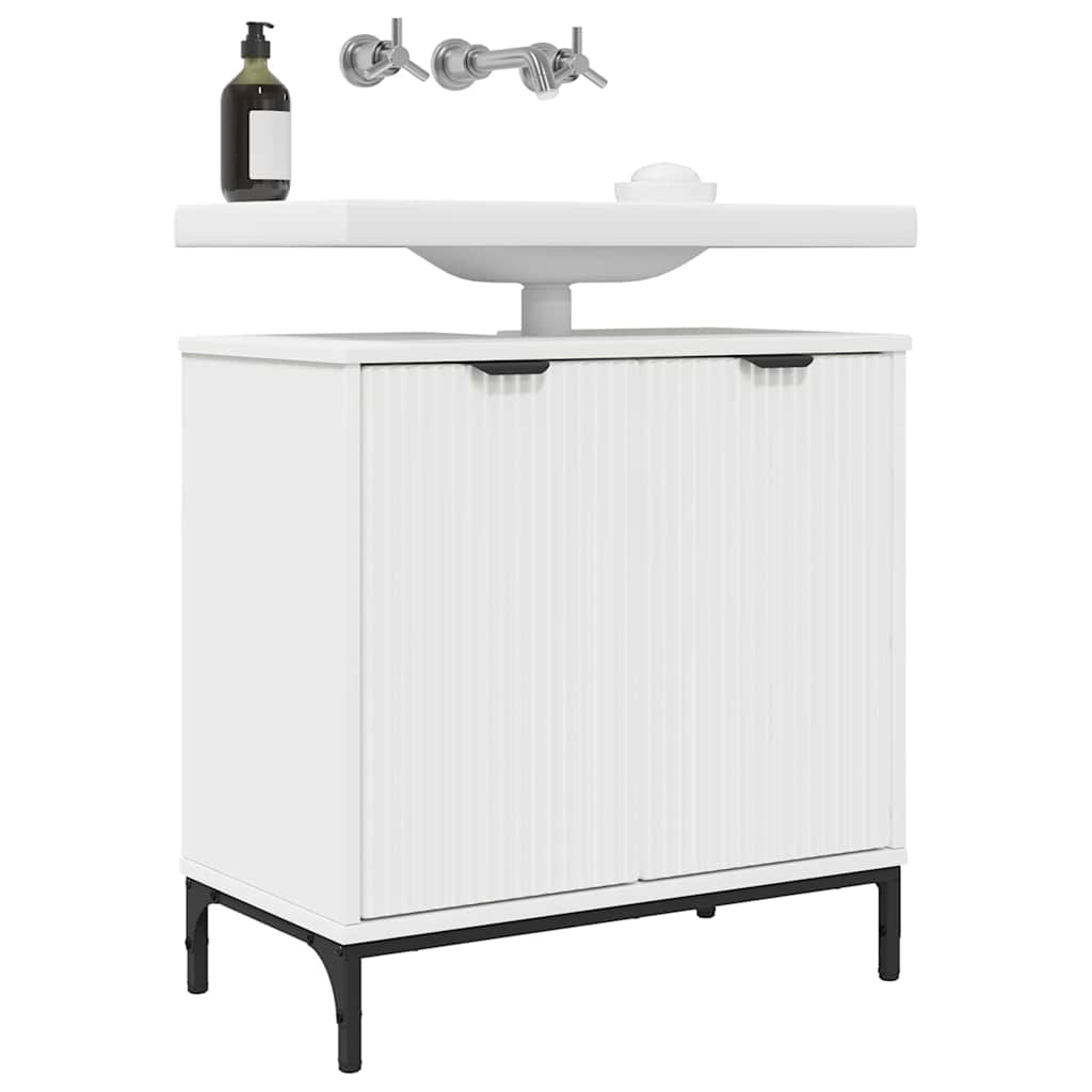vidaXL Bathroom Sink Cabinet White 60.5 x 33.5 x 61 cm Engineered wood