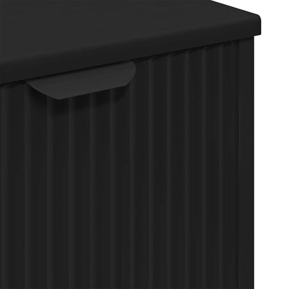vidaXL Bathroom Sink Cabinet Black 60.5 x 33.5 x 61 cm Engineered wood