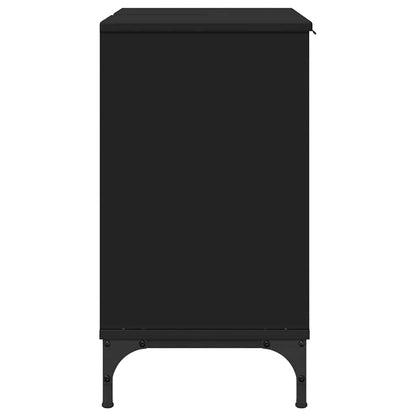 vidaXL Bathroom Sink Cabinet Black 60.5 x 33.5 x 61 cm Engineered wood