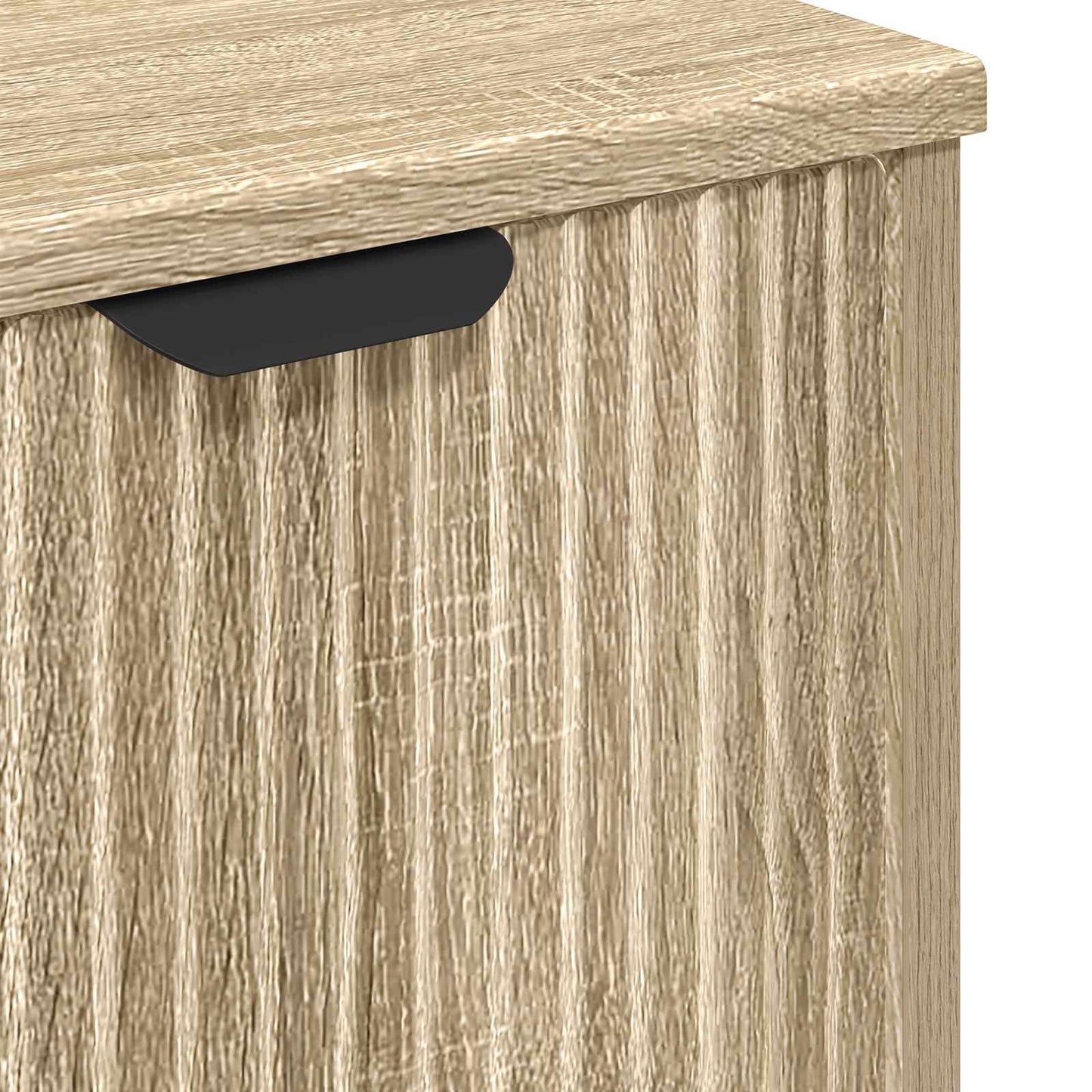 vidaXL Bathroom Sink Cabinet with Door Sonoma Oak 60.5 x 33.5 x 61 cm