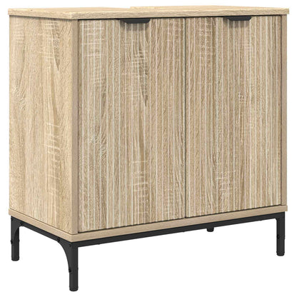 vidaXL Bathroom Sink Cabinet with Door Sonoma Oak 60.5 x 33.5 x 61 cm