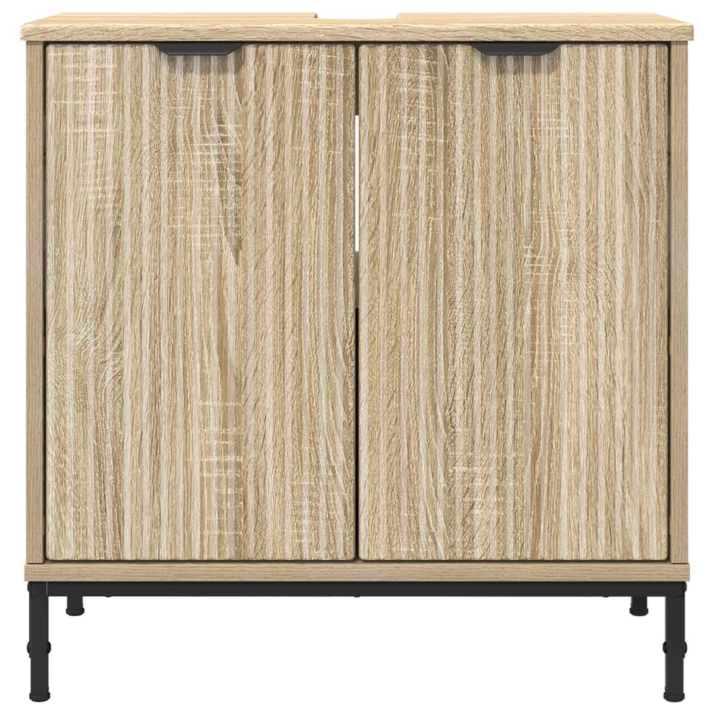 vidaXL Bathroom Sink Cabinet Sonoma Oak 60.5 x 33.5 x 61 cm