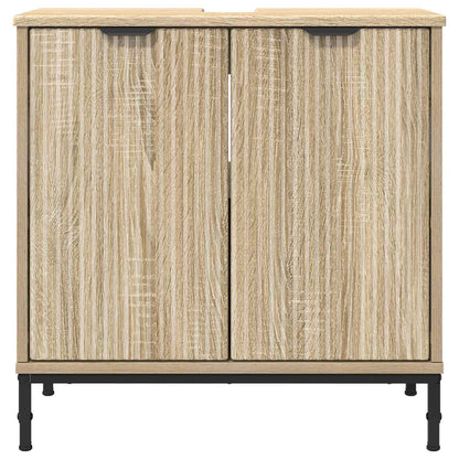 vidaXL Bathroom Sink Cabinet Sonoma Oak 60.5 x 33.5 x 61 cm