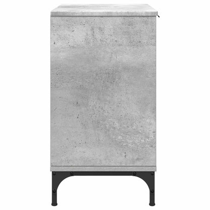 vidaXL Bathroom Sink Cabinet Concrete Grey 60.5 x 33.5 x 61 cm