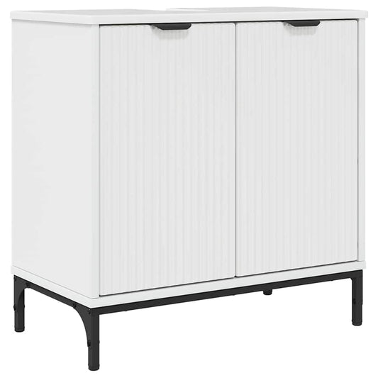 vidaXL Bathroom Sink Cabinet High gloss white 60.5 x 33.5 x 61 cm