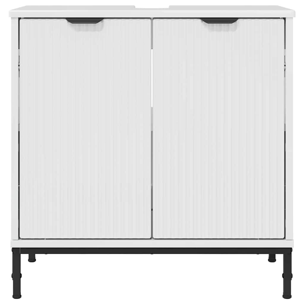 vidaXL Bathroom Sink Cabinet High gloss white 60.5 x 33.5 x 61 cm