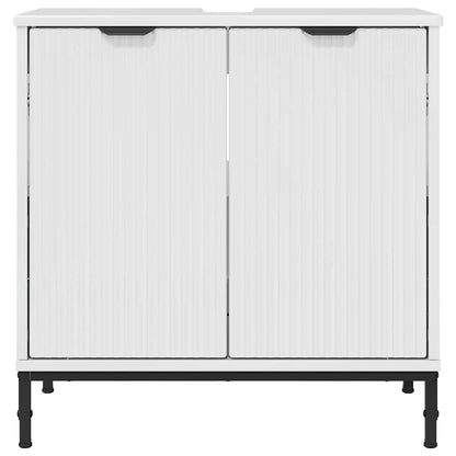 vidaXL Bathroom Sink Cabinet High gloss white 60.5 x 33.5 x 61 cm