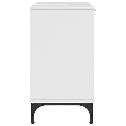 vidaXL Bathroom Sink Cabinet High gloss white 60.5 x 33.5 x 61 cm