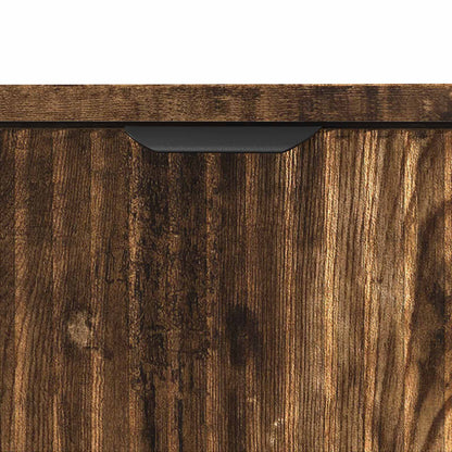 vidaXL Bathroom Sink Cabinet with Door Smoked Oak 60.5 x 33.5 x 61 cm