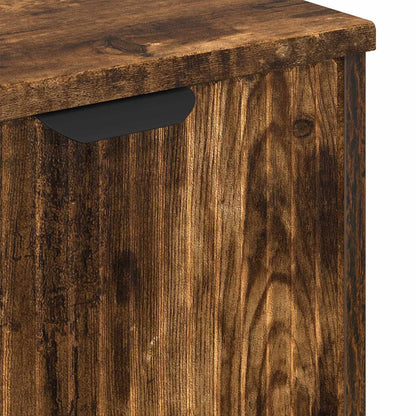 vidaXL Bathroom Sink Cabinet with Door Smoked Oak 60.5 x 33.5 x 61 cm