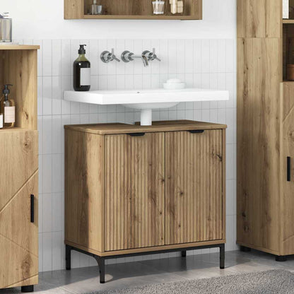 vidaXL Bathroom Sink Cabinet Artisan Oak 60.5 x 33.5 x 61 cm