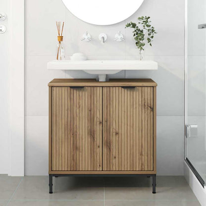 vidaXL Bathroom Sink Cabinet Artisan Oak 60.5 x 33.5 x 61 cm