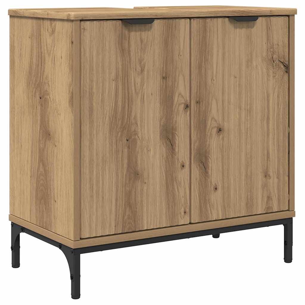 vidaXL Bathroom Sink Cabinet Artisan Oak 60.5 x 33.5 x 61 cm