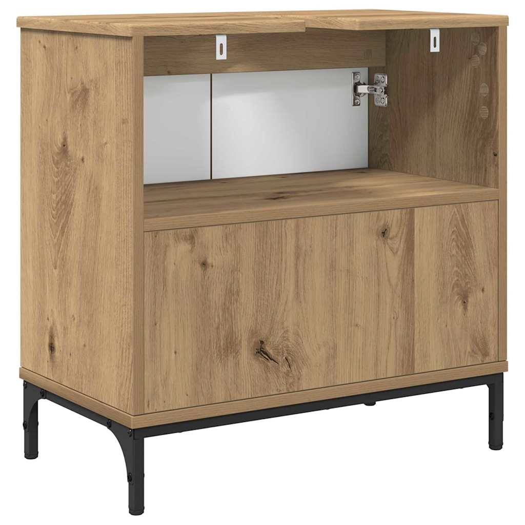 vidaXL Bathroom Sink Cabinet Artisan Oak 60.5 x 33.5 x 61 cm