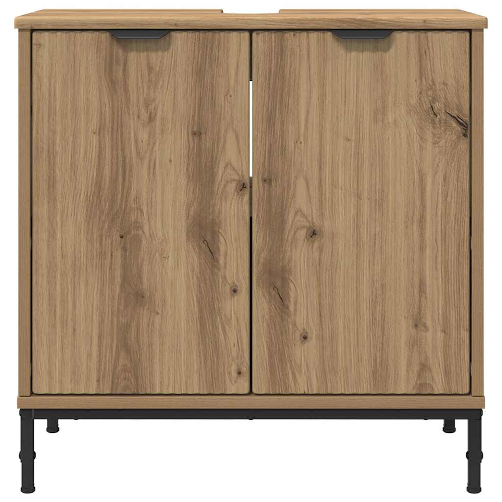 vidaXL Bathroom Sink Cabinet Artisan Oak 60.5 x 33.5 x 61 cm