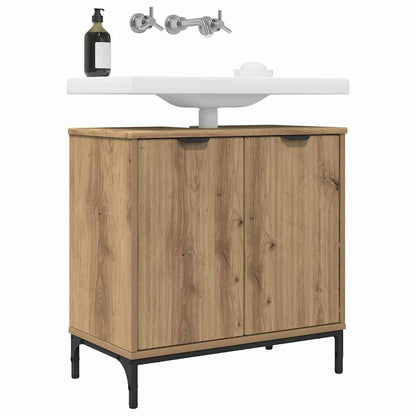vidaXL Bathroom Sink Cabinet Artisan Oak 60.5 x 33.5 x 61 cm