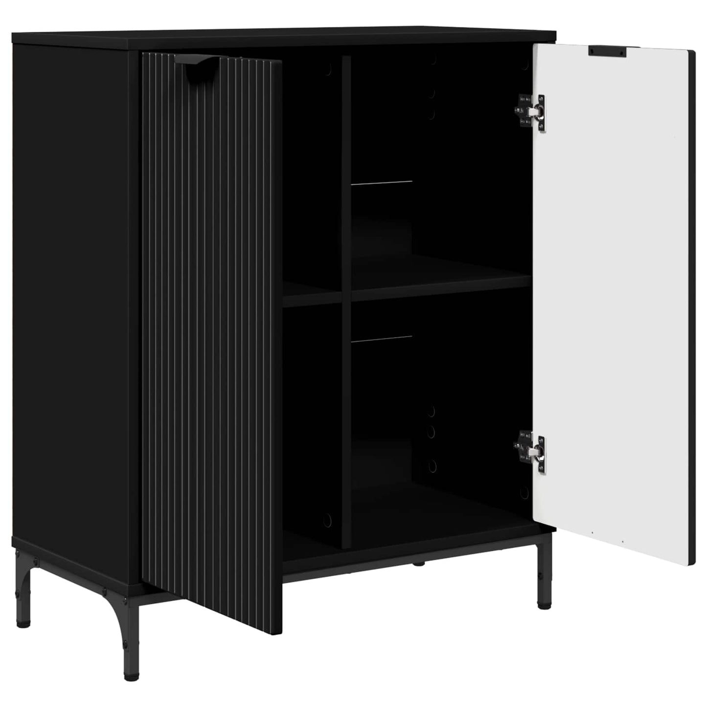 vidaXL Sideboard Black 69.5 x 33 x 82 cm Engineered Wood