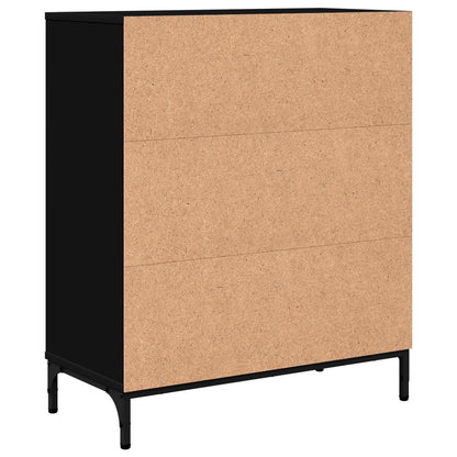 vidaXL Sideboard Black 69.5 x 33 x 82 cm Engineered Wood