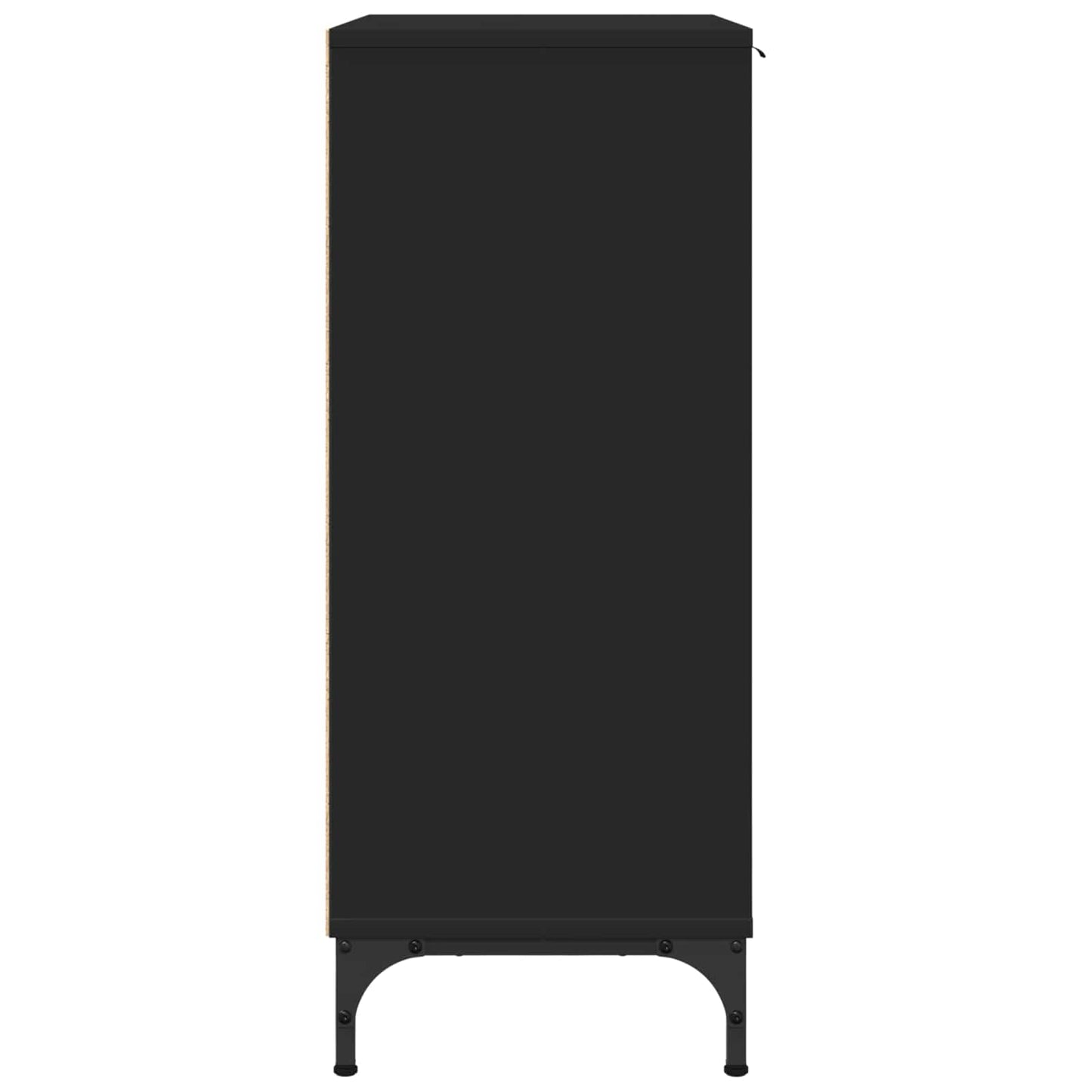 vidaXL Sideboard Black 69.5 x 33 x 82 cm Engineered Wood