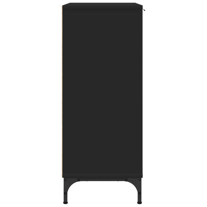 vidaXL Sideboard Black 69.5 x 33 x 82 cm Engineered Wood