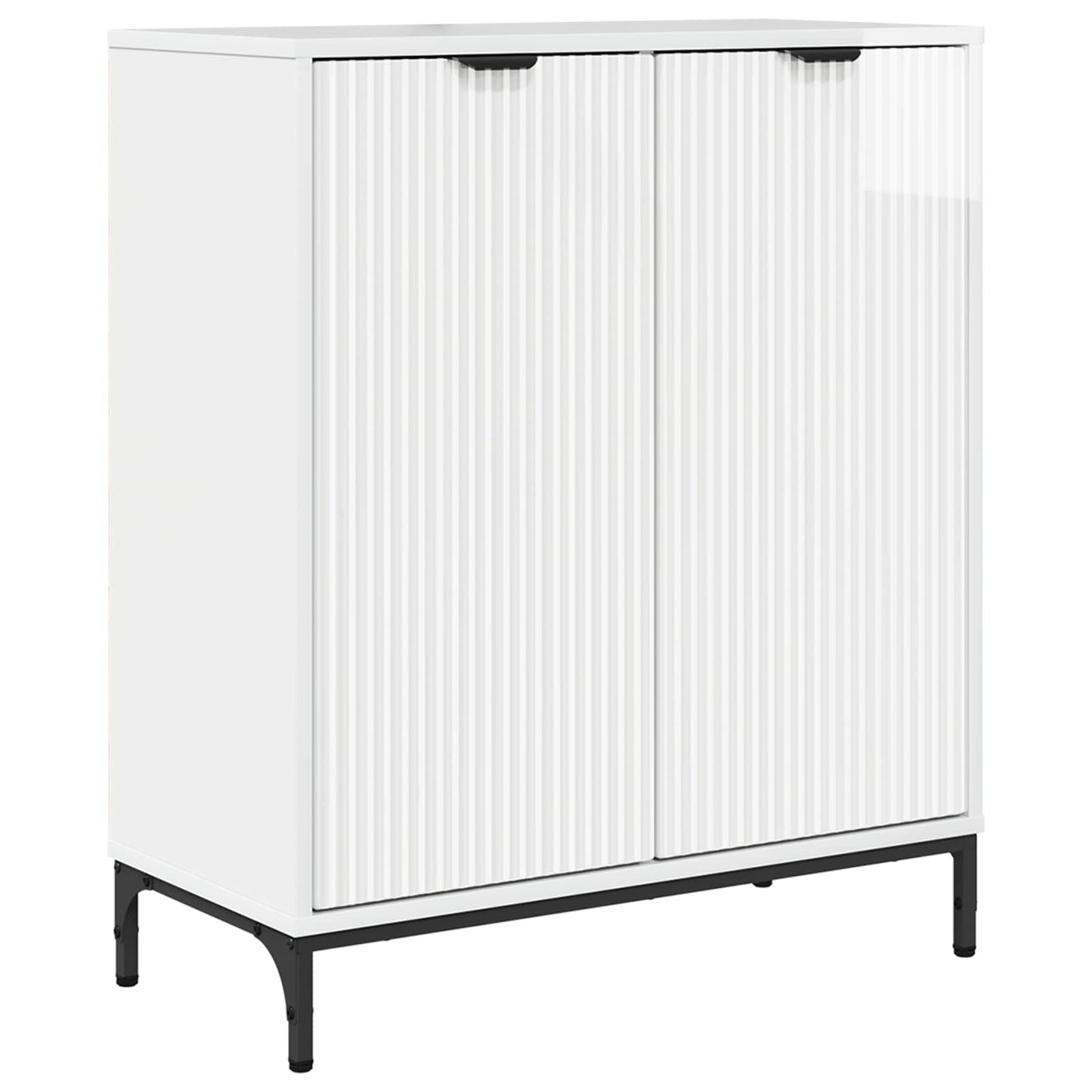 vidaXL Sideboard High Gloss White 69.5 x 33 x 82 cm Engineered Wood