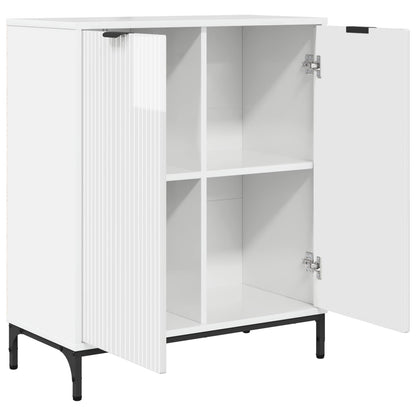vidaXL Sideboard High Gloss White 69.5 x 33 x 82 cm Engineered Wood