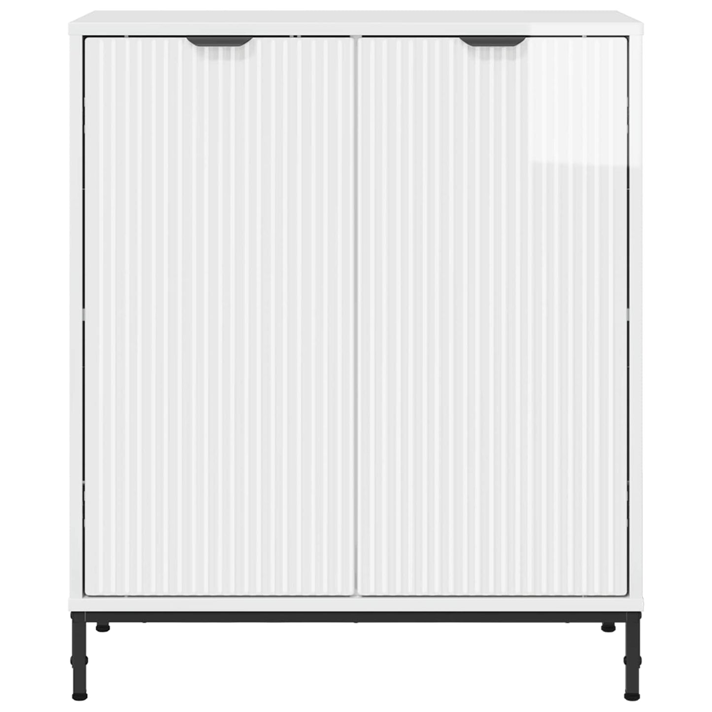 vidaXL Sideboard High Gloss White 69.5 x 33 x 82 cm Engineered Wood