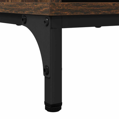 vidaXL Sideboard Smoked Oak 69.5 x 33 x 82 cm Engineered Wood