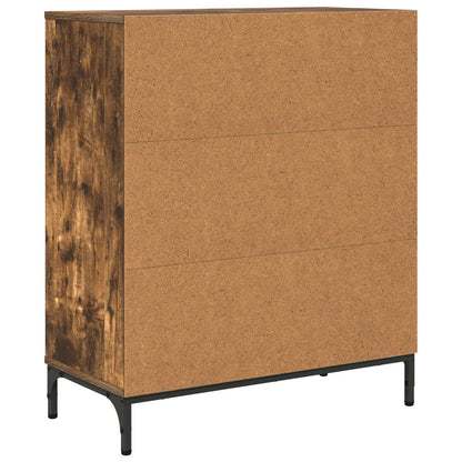 vidaXL Sideboard Smoked Oak 69.5 x 33 x 82 cm Engineered Wood