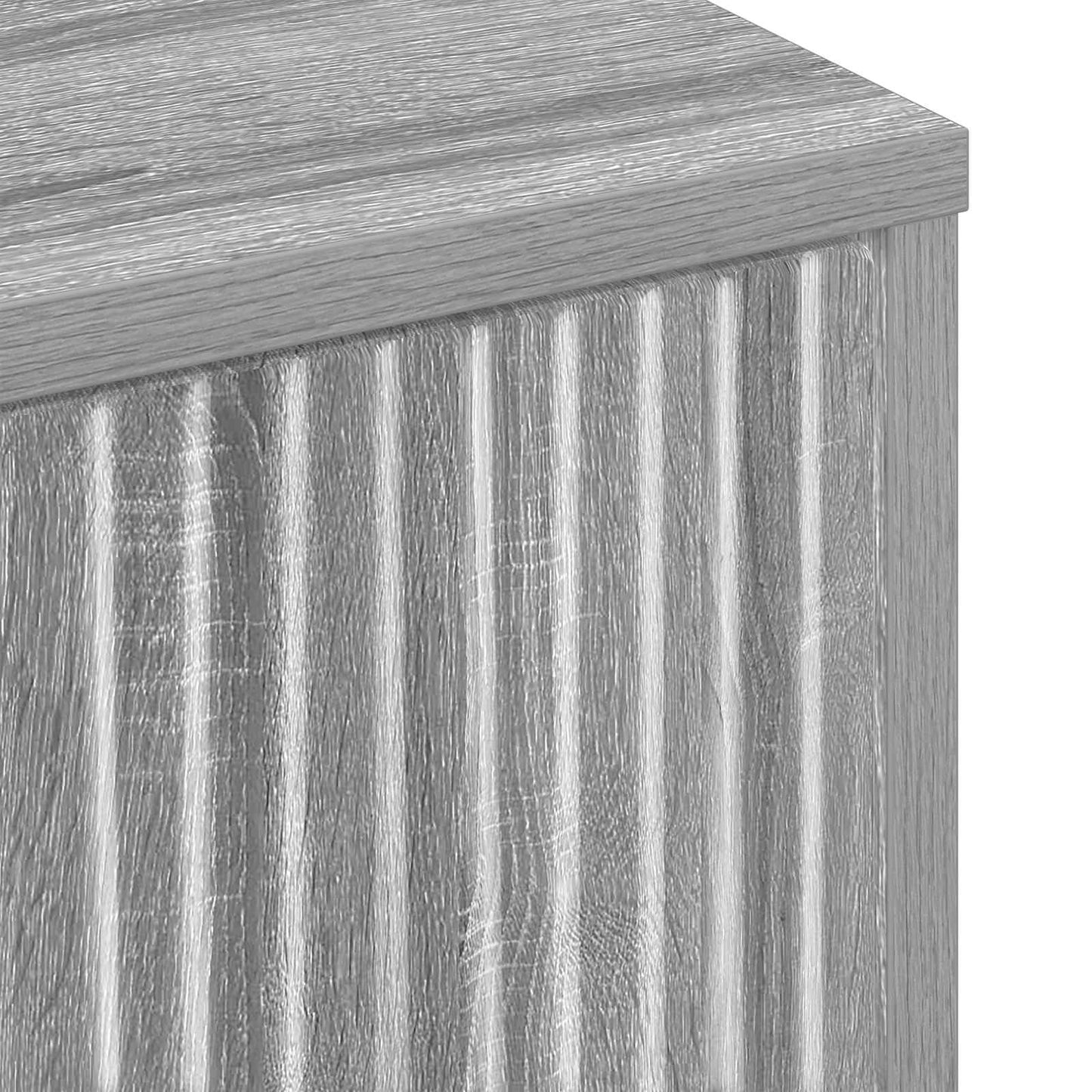 vidaXL Sideboard Grey Sonoma 69.5 x 33 x 82 cm Engineered Wood