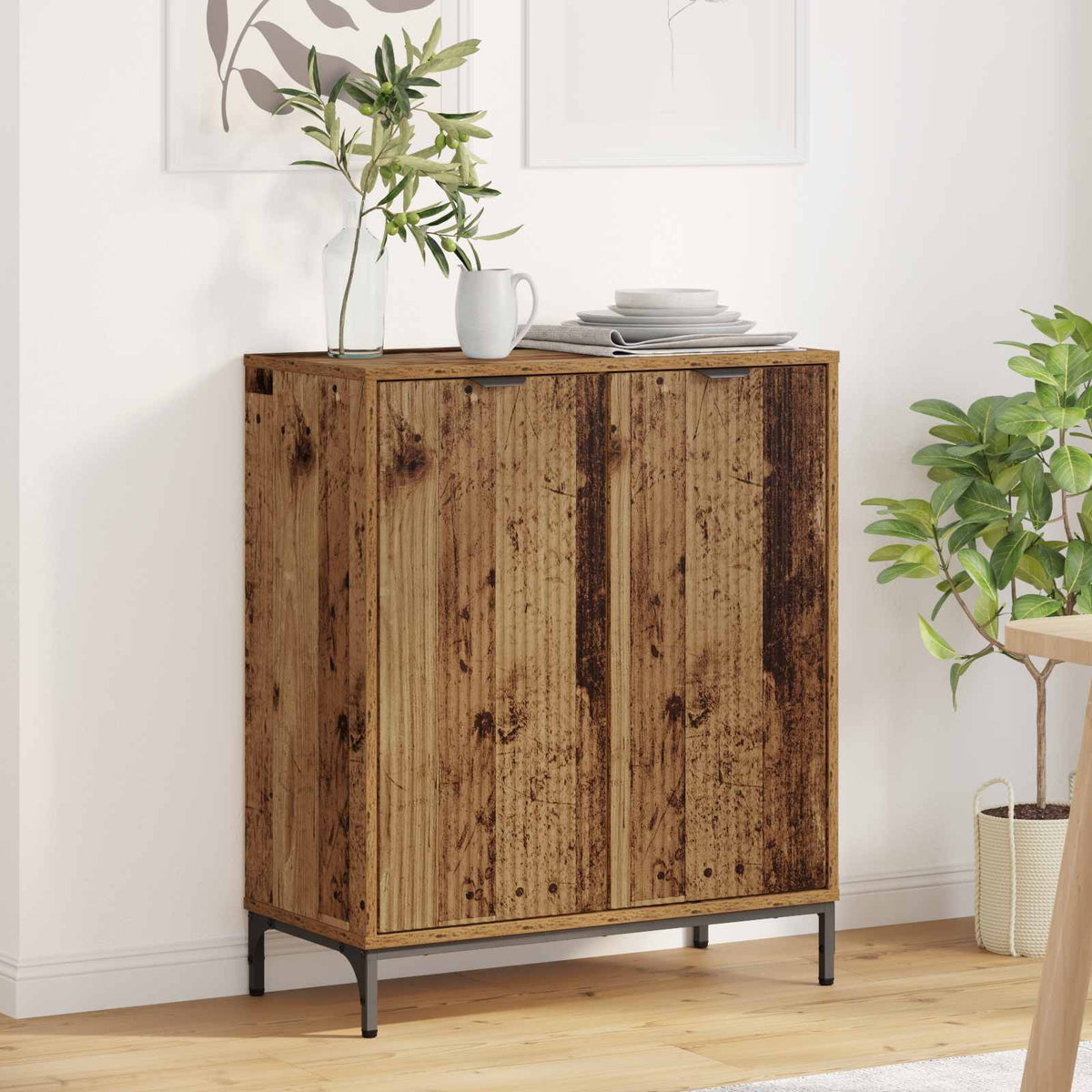 vidaXL Sideboard Old Wood 69.5 x 33 x 82 cm Engineered Wood