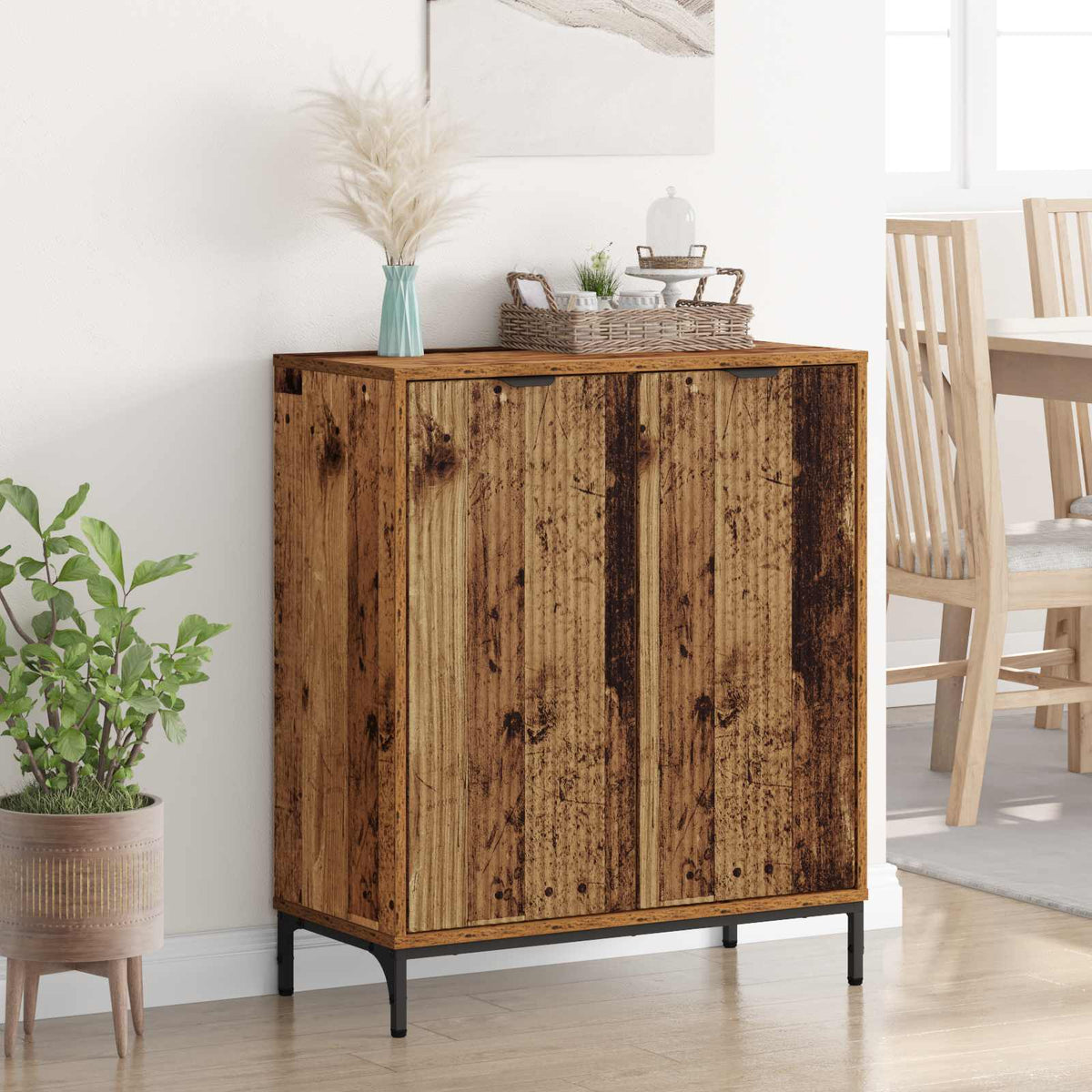 vidaXL Sideboard Old Wood 69.5 x 33 x 82 cm Engineered Wood