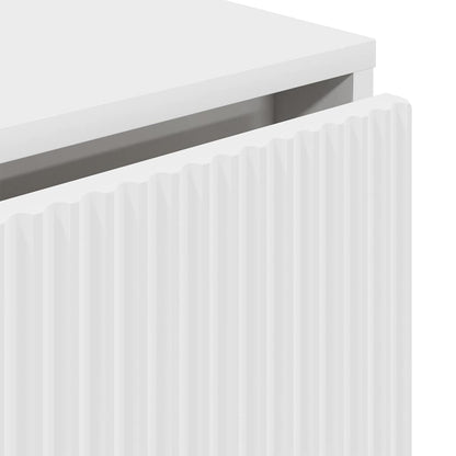 vidaXL Sideboard with Drawer White 79.5 x 33 x 82 cm Engineered Wood