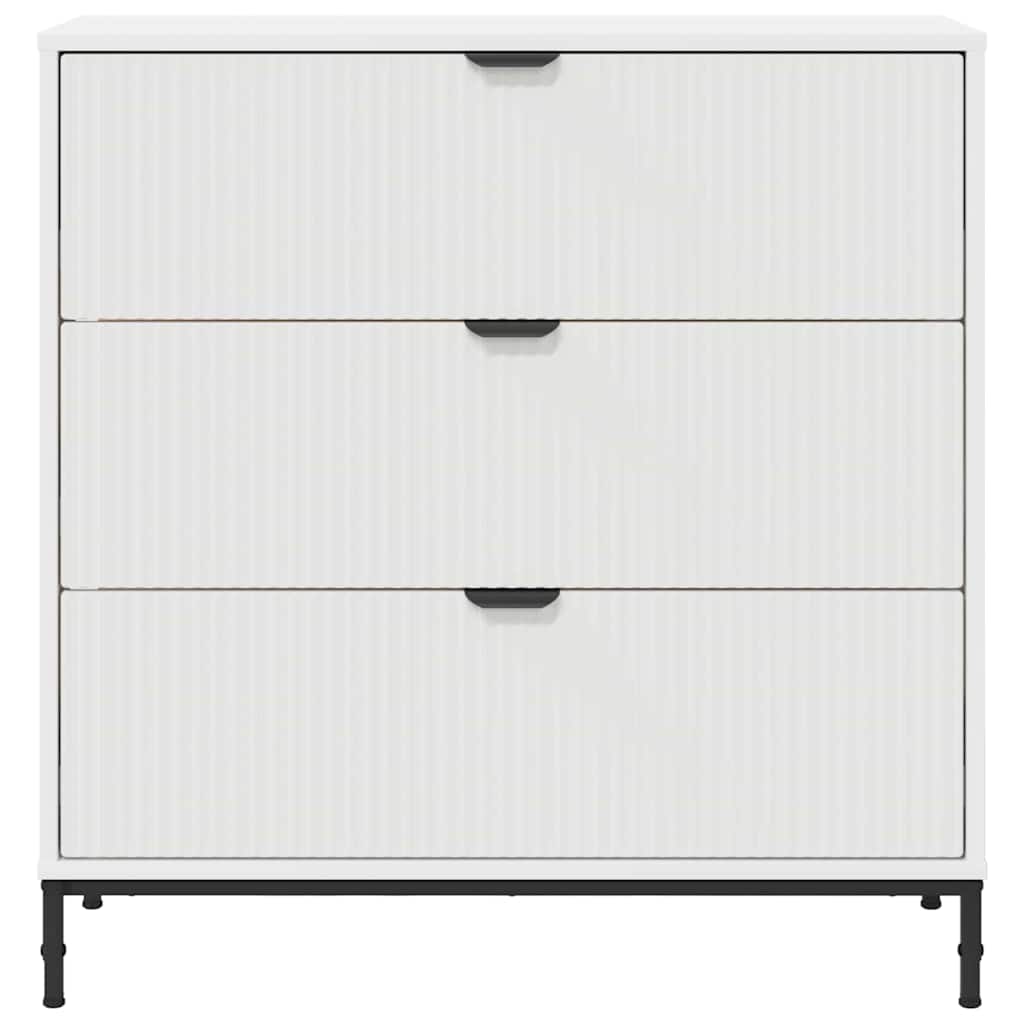 vidaXL Sideboard with Drawer White 79.5 x 33 x 82 cm Engineered Wood