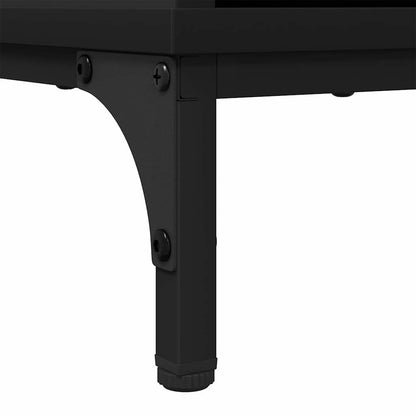 vidaXL Sideboard with Drawer Black 79.5 x 33 x 82 cm Engineered Wood