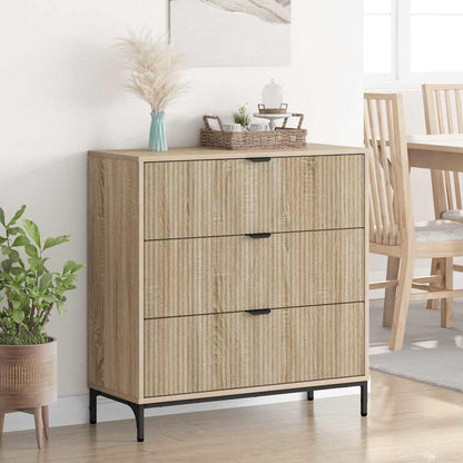 vidaXL Sideboard Sonoma Oak 79.5 x 33 x 82 cm Engineered Wood