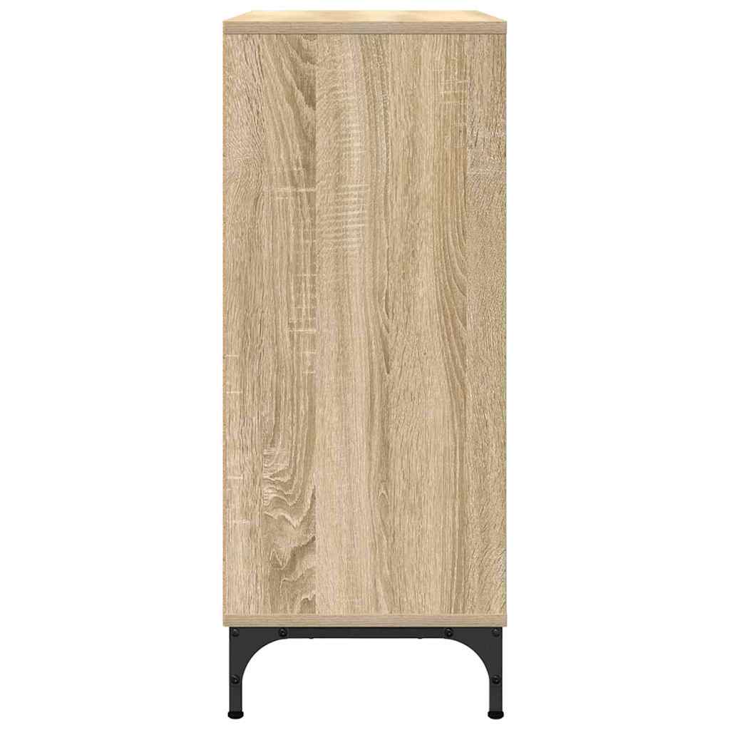 vidaXL Sideboard Sonoma Oak 79.5 x 33 x 82 cm Engineered Wood