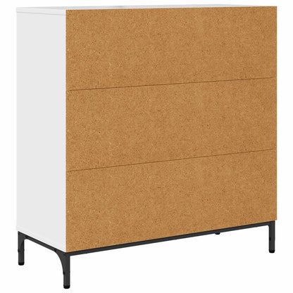 vidaXL Sideboard High Gloss White 79.5 x 33 x 82 cm Engineered Wood