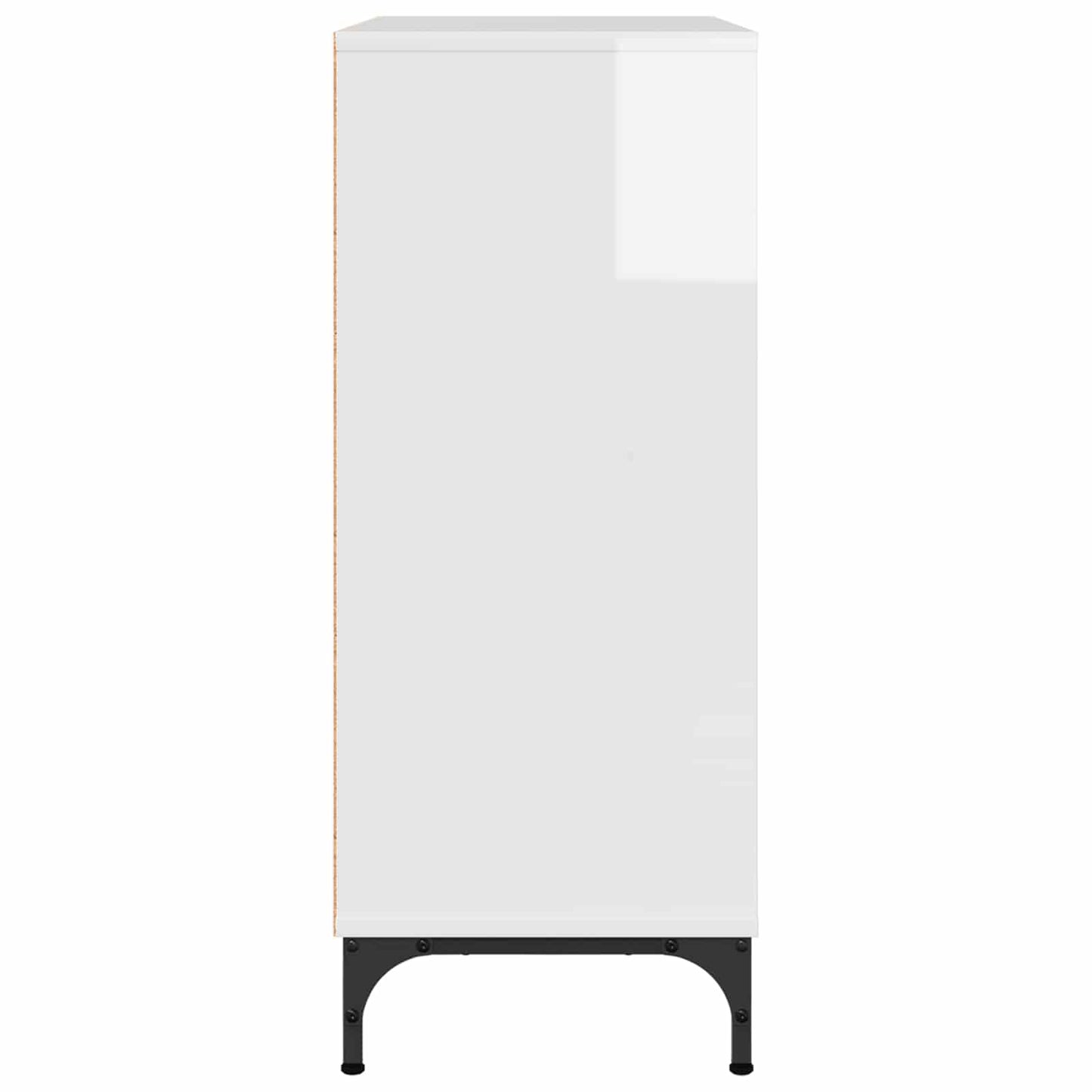 vidaXL Sideboard High Gloss White 79.5 x 33 x 82 cm Engineered Wood