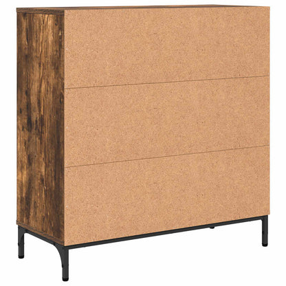 vidaXL Sideboard Smoked Oak 79.5 x 33 x 82 cm Engineered Wood
