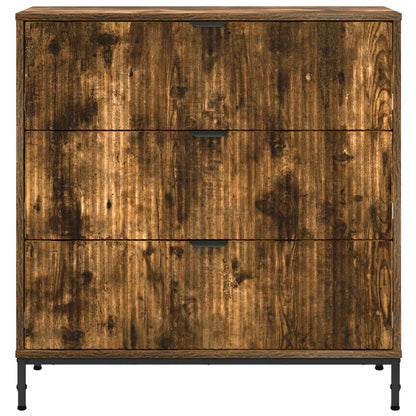 vidaXL Sideboard Smoked Oak 79.5 x 33 x 82 cm Engineered Wood