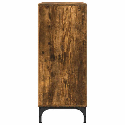 vidaXL Sideboard Smoked Oak 79.5 x 33 x 82 cm Engineered Wood